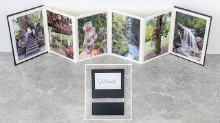 Fotoalbum im Leporello Stil basteln  DIY Geschenkidee  Foto Leporello selber machen [upl. by Hester]