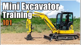 How to Operate a MiniExcavator  Mini Excavator Controls [upl. by Ora]