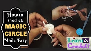 How to Crochet Magic Circle Made EASY  ❤LifeWithLisa343💋 [upl. by Skees]