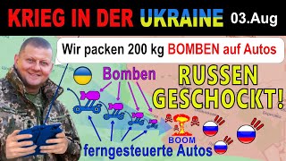 03AUGUST UNGLAUBLICH  Ukrainer zerstäuben russische Truppen MIT 200 KG WASSERSTOFF [upl. by Marquis]