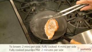 How to Sauté a Chicken Breast  Cooking Basics by Yummly [upl. by Ricoriki]