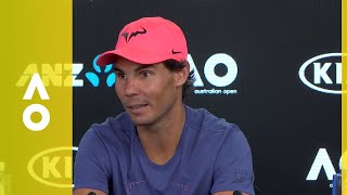 Rafael Nadal press conference 3R  Australian Open 2018 [upl. by Yelime719]