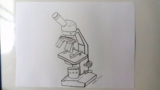 Como desenhar um microscópio óptico [upl. by Adnohsad]