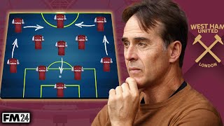 West Hams Julen Lopetegui 433 TACTIC ON FM24 [upl. by Nodnorb]