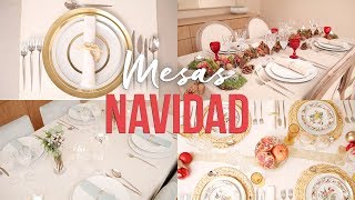 4 MESAS DE NAVIDAD  DIY E IDEAS DE DECORACIÓN [upl. by Franni]