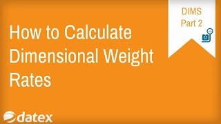 How to Calculate Dimensional Weight Rates for UPS and FedEx  Part2 [upl. by Milburt]