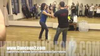 Gabriel Perez amp Melanie Torres Intermediate Turn Patterns [upl. by Naek216]