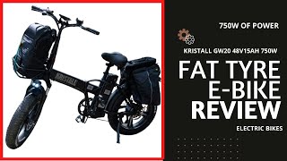 EBike Review 🚲FAT Tyre Powerful 750W GW20 🚲Folding Bike Kristill [upl. by Bromley]