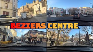 VISITE BÉZIERS CENTRE EN VOITURE POV ROADTRIP TOURISME 34 [upl. by Ahtiek]