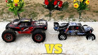 Wltoys 124018 vs XLF X04 RC Car  Remote Control Car  RC Car In Snow [upl. by Yeroc991]