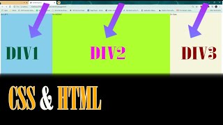 Aligning Divs Side by Side CSS amp HTML tutorial [upl. by Retsehc224]