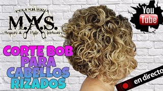 Corte Bob para Cabello Rizado paso a paso [upl. by France999]