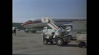 Trans Canada Airlines DC8 Taking off and Landing at Montreal–Dorval Intl Airport YUL 1960s [upl. by Sarkaria]