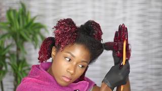 How I dye my natural hair at home no bleach featuring Sally Beauty Supply [upl. by Ahsehyt]