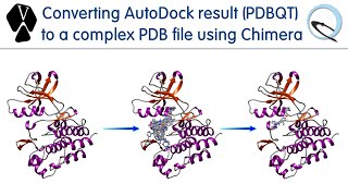 Converting AutoDock result to a complex PDB file using Chimera [upl. by Amalia]