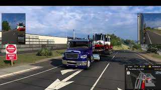 ATS  FREIGHTLINER M2 STOCKTON  FRESNO HEAVY LOAD AMERICANTRUCKSIMULATOR M2 TRUCKING 4thofjuly [upl. by Powel]