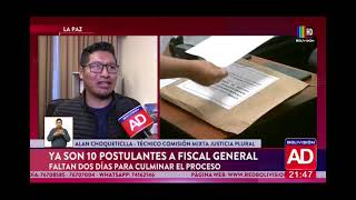 Ya son 10 postulantes a Fiscal General [upl. by Otrebire]