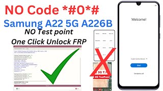 FinallyNo 0 Samsung A22 5G FRP Unlock Android 13 14 New Security one 1 Click Frp Tool AMT [upl. by Ym]