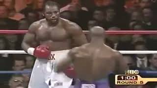 Lennox Lewis Vs Evander Holyfield 1  HIGHLIGHTS 4K 60FPS [upl. by Anesusa]