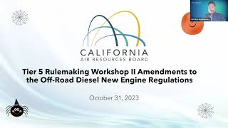 Public Workshop Discuss OffRoad New Diesel Engine Emission Standards Tier 5 Rulemaking  Day 2 [upl. by Ahseekat844]