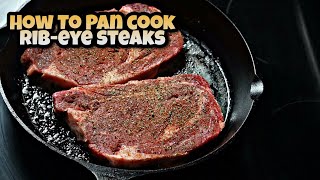 Cast Iron Skillet New York Strip Steak Recipe [upl. by Amelus]