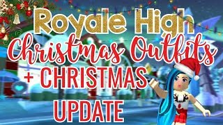 ROYALE HIGH CHRISTMAS OUTFITS New Christmas update [upl. by Aynotel]