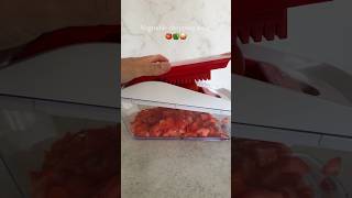 Vegetable chopping asmr 🍅🫑🧅 asmr asmrsounds vegetables healthy healthylifestyle chopper [upl. by Ahseryt573]