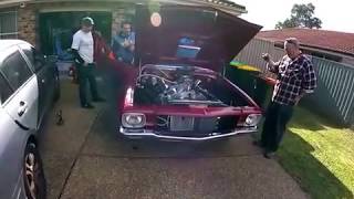 632 BIG BLOCK CHEV Holden HQ Monaro First start up [upl. by Eannaj]