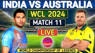 India Champion Vs Australia Champion Live Match 11 World Championship of Legends Cricket  Toss [upl. by Dorej137]