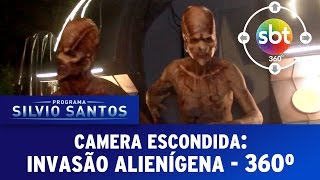 Câmera Escondida Experience 360 Graus Invasão Alienígena Extraterrestrial Prank [upl. by Airdnna482]