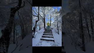 stairs cleaningcleaning stairs snow pleasesubscribemychannel [upl. by Heise935]