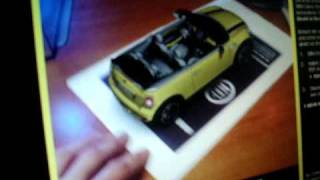 mini cabrio 3d augmented reality on webcam [upl. by Llehsyar]