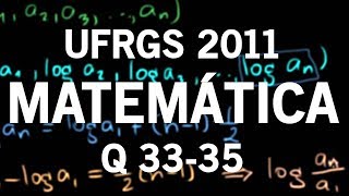 Correção UFRGS 2011 Matemática questões 33 34 e 35 [upl. by Erena]