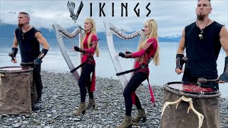 VIKINGS  If I Had A Heart Fever Ray Harp Twins  volfgangtwins [upl. by Mylander]