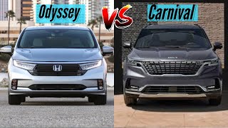 2023 Honda Odyssey vs 2023 Kia Carnival Visual Comparison  Odyssey or Carnival   MUV Battles [upl. by Frederigo]