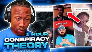 1 hour of WOKE and CONSPIRACY THEORY TIKTOK Videos Will make you Question REALITYREACTION [upl. by Aytnahs]