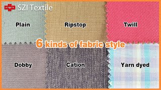 6 kinds of fabric stylePlainRipstopTwillDobby Cation Yarn dyed｜6 fabric style contrastShorts [upl. by Carlina646]