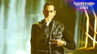 Sanremo 2024  Mahmood canta Tuta gold [upl. by Haines568]