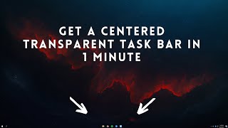 How to Make Taskbar Transparent Windows 10 and 11 2024 [upl. by Rehpotsirc]