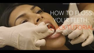 How To Floss Your Teeth Properly Tutorial [upl. by Tybald299]