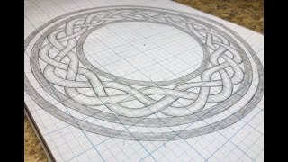 Celtic circle knot tutorial Part 2 Drawing circular knotwork [upl. by Aikym]