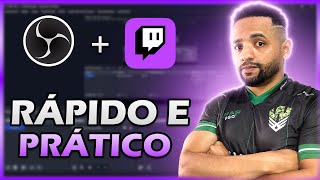 COMO INICIAR LIVE NA TWITCH USANDO O OBS STUDIO  Prático e Rápido [upl. by Mrots]