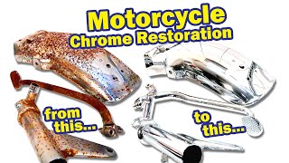 How to restore the chrome on motorcycle parts [upl. by Granger]