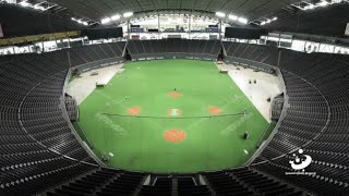 TIMELAPSE Japan Rugby World Cup Sapporo stadium [upl. by Sukramal]