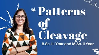 Patterns of Cleavage NEET BSc IIIYear and MSc llYear  Dr Ranjana Gupta [upl. by Oiligriv74]