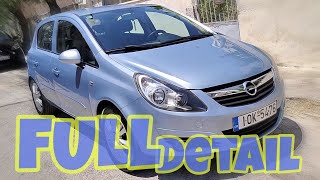 Opel Corsa  Interior  Exterior  Polish amp Coat  First Time Full Detail [upl. by Ahseeyt]