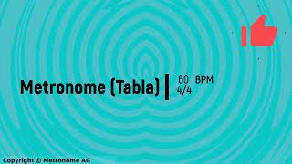 60 BPM 44 Tabla Metronome [upl. by Ronoh]