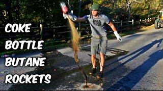 Coke Bottle Butane Rockets [upl. by Aiuqet]