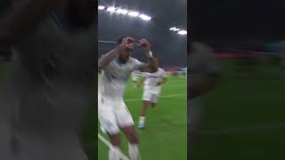 Aubameyang front flip acrobatic celebration goal vs Ajax shorts [upl. by Nazario400]