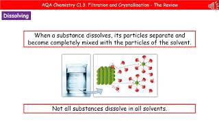 AQA Chemistry C13  Separating Techniques  Filtration and Crystallisation [upl. by Annhoj]